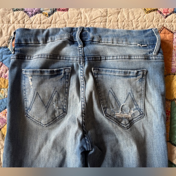 MOTHER Denim - Mother The Pixie Fray Skinny Jeans Losing Control size 27